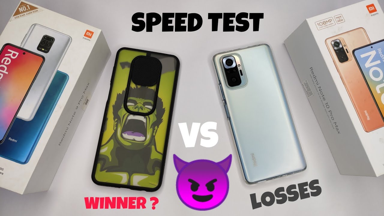 Redmi Note 9 Pro Vs Redmi Note 10 Pro Speed Test | SD 720G Vs 732G |Note 9 Pro Max Vs 10 Pro Max