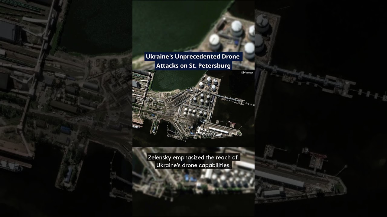 Беспрецедентная атака украинских дронов на Санкт-Петербург #украина #дроны #санктпетербург #росси...