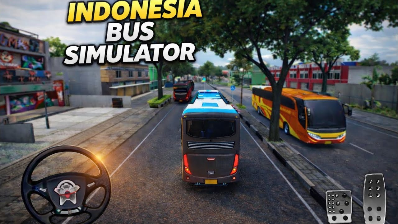 ☺️INDONESIA BUS SIMULATOR🔥 Dangerous Bus Overtake 😱 |Nerrow road almost accident