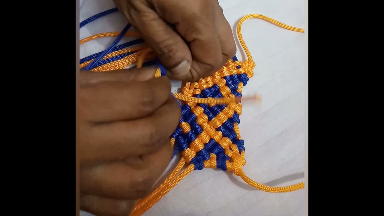 Macrame Mobile Pouch tutorial