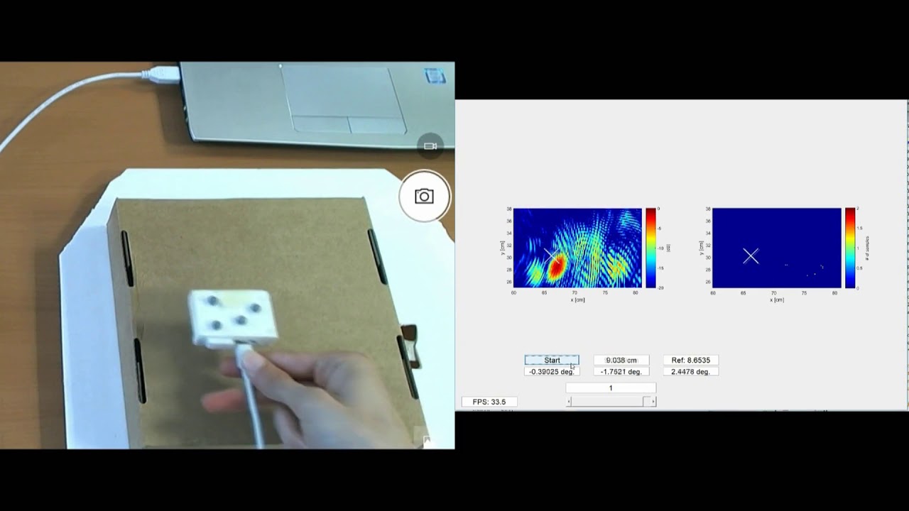 Freehand mm-wave imaging with a compact MIMO radar #1