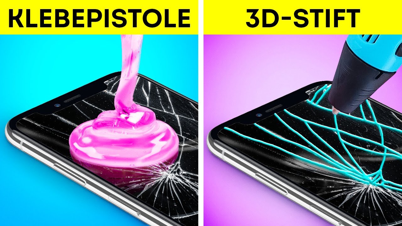 KLEBEPISTOLE vs 3D-STIFT! GENIALE HACKS & COOLE BASTELARBEITEN