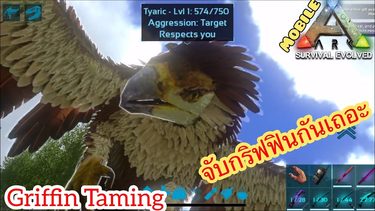 Ark Mobile มือถือ EP59 จับกริฟฟินนกในตำนานกันเถอะ[Griffin Taming Easy]