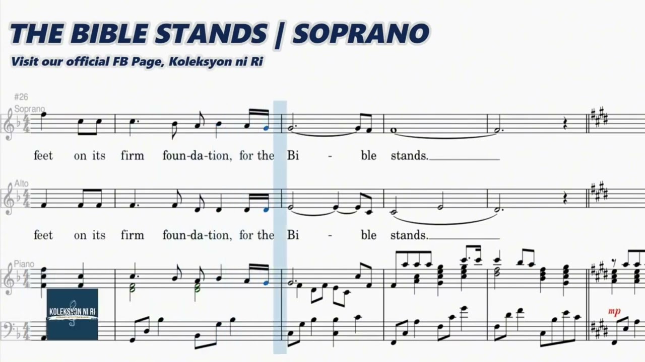 The Bible Stands | Soprano | Vocal Guide by Sis. Sarah Macabali 