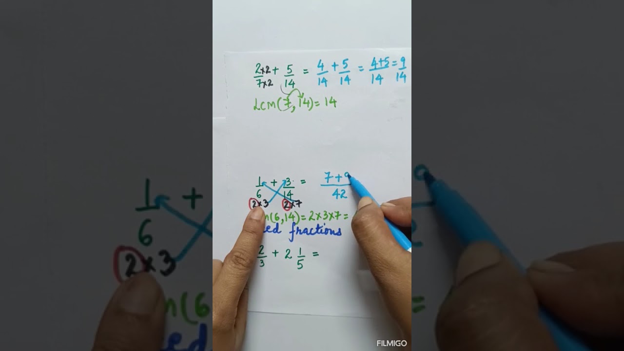 Addition and Subtraction in fractions