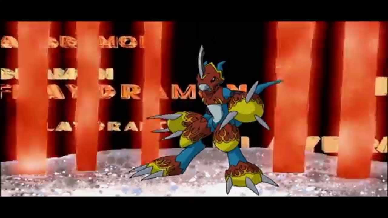 Digimon - V-mon/Flamedramon vs. Cocomon/Wendigomon (Uncut First Battle)