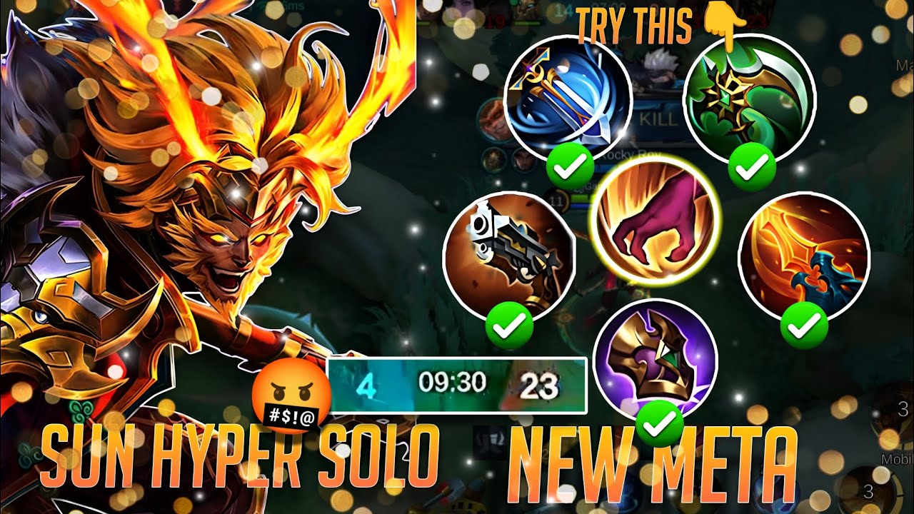 💥2026 HYPER💥 SUN SOLO Gameplay | BEST BUILD FULL CARRY | MOBILE LEGENDS BANG BANG