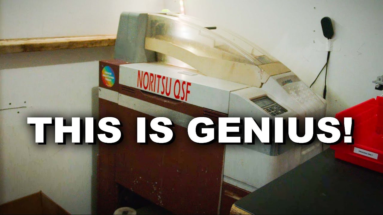 automatically develop ANY black and white film ... one machine does it all (Noritsu)