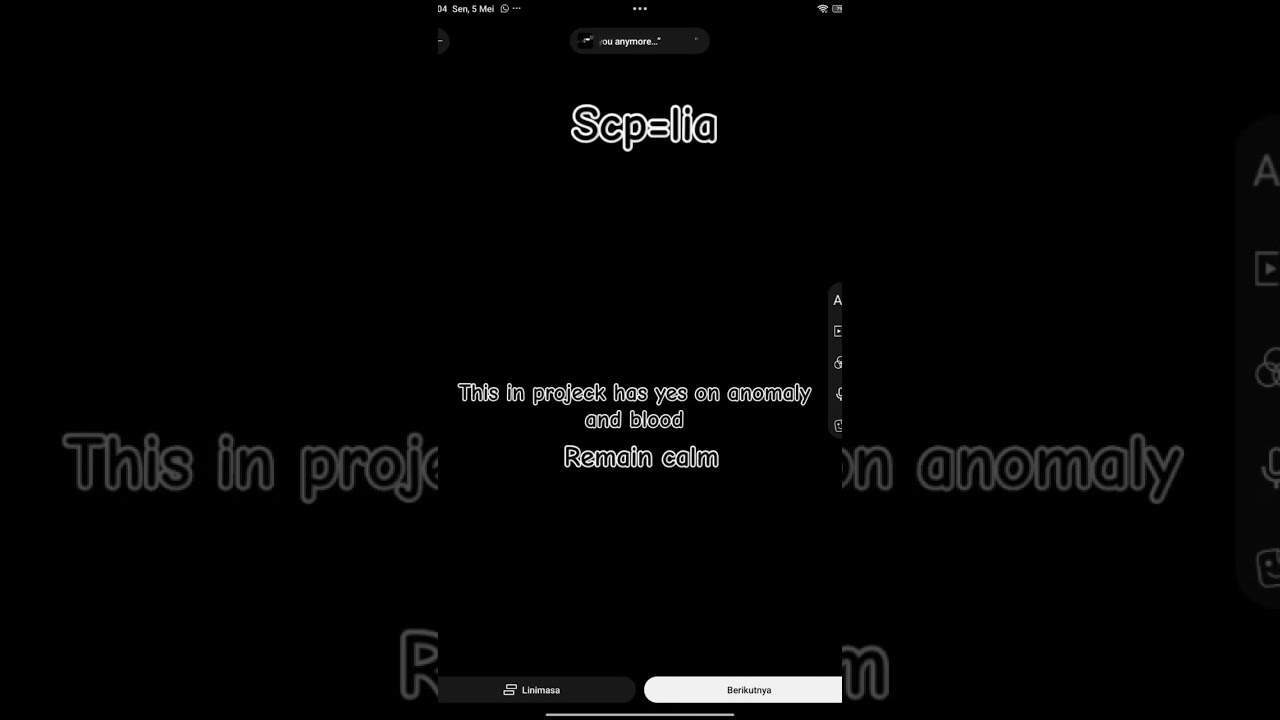 this projeck has on anomaly remain calm but this anomaly he's dead