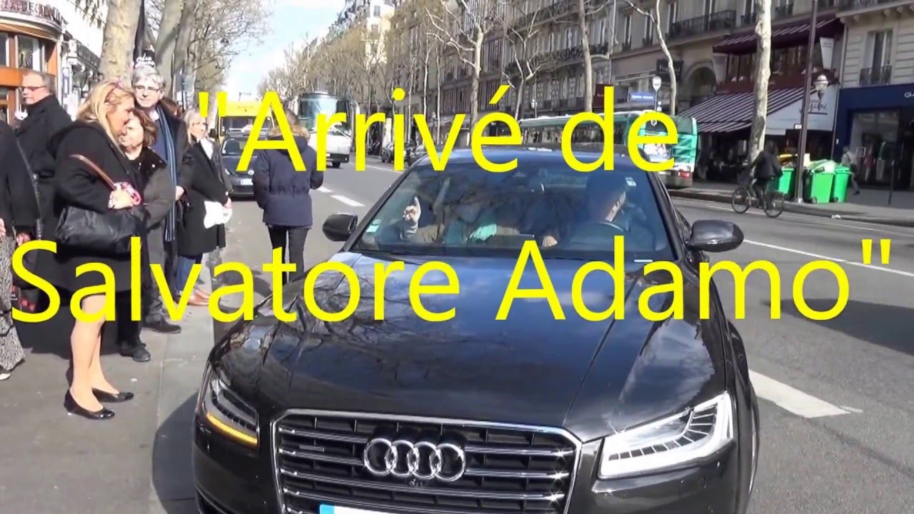 Arrivé de S . Adamo à L'Olympia à Paris 2016