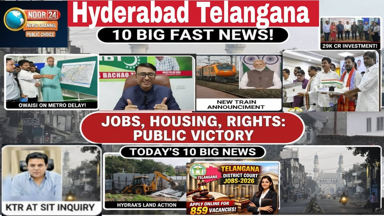 Top 10 Fast News |Hyderabad Telangana