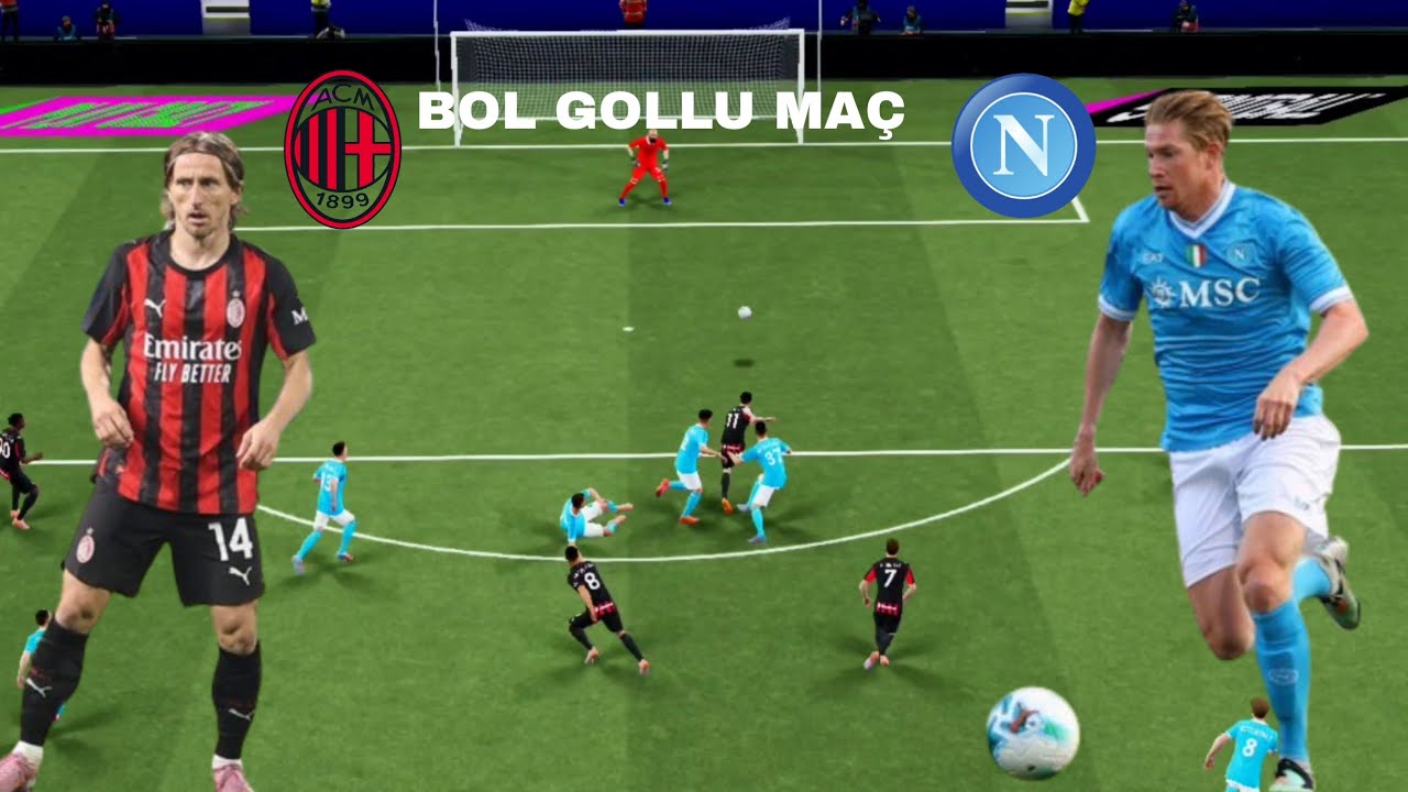 Milan vs Napoli 😱 |bol gollü maç🤩|