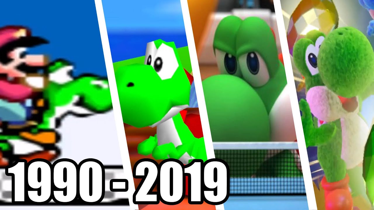 Evolution of Yoshi ( 1990 - 2019)