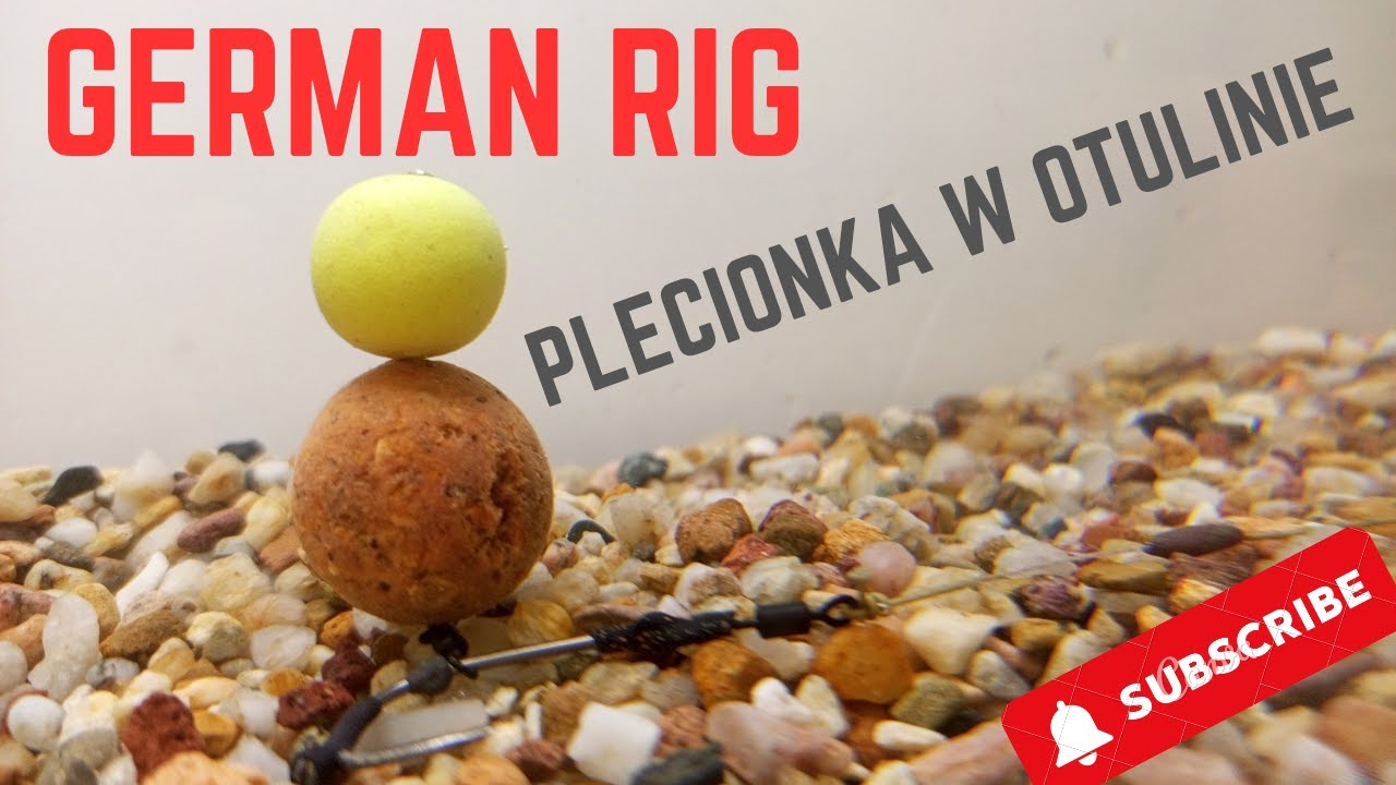 Przypon German Rig na plecionce w otulinie , jak wykonać , przypony karpiowe .
