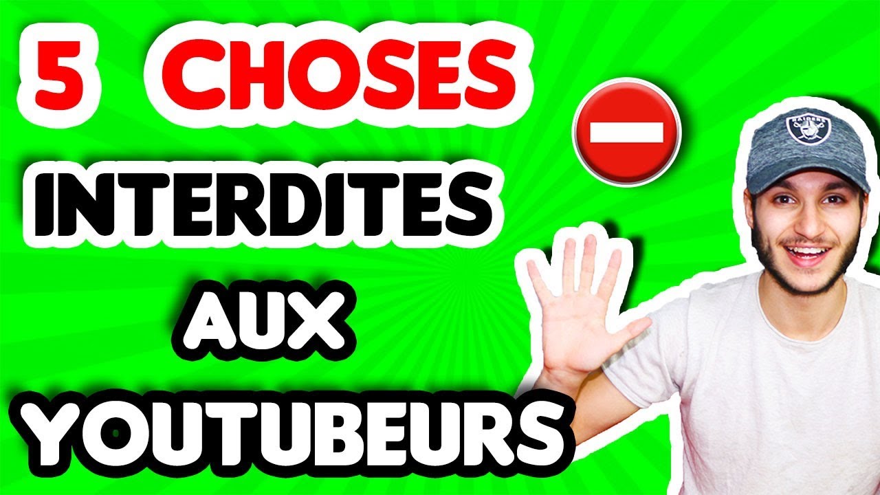 LES 5 CHOSES A NE PAS FAIRE QUAND ON EST YOUTUBEUR ⛔️