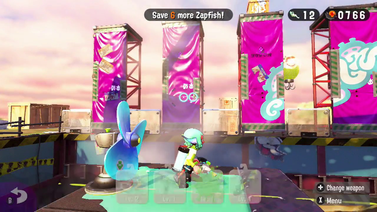 Splatoon 2: Hero Mode: Exploring Hub 3: Beaker's Depot