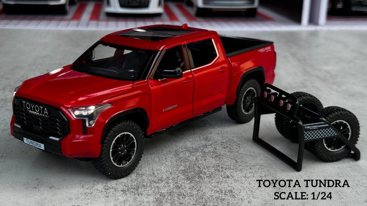 HD Miniature | Red Toyota Tundra 1/24 Scale Model Car