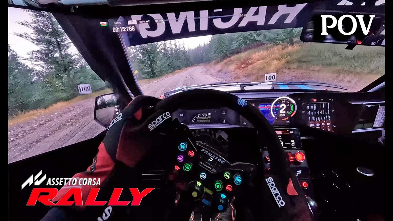 Assetto Corsa Rally is INSANE! Laser scanned Wales rally stage -  Triple Screen - RTX 4090