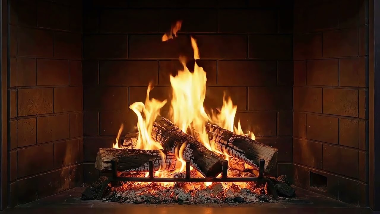 Cozy Fireplace Ambience 4K | Crackling Fire for a Warm Evening at Home (90 Minutes)