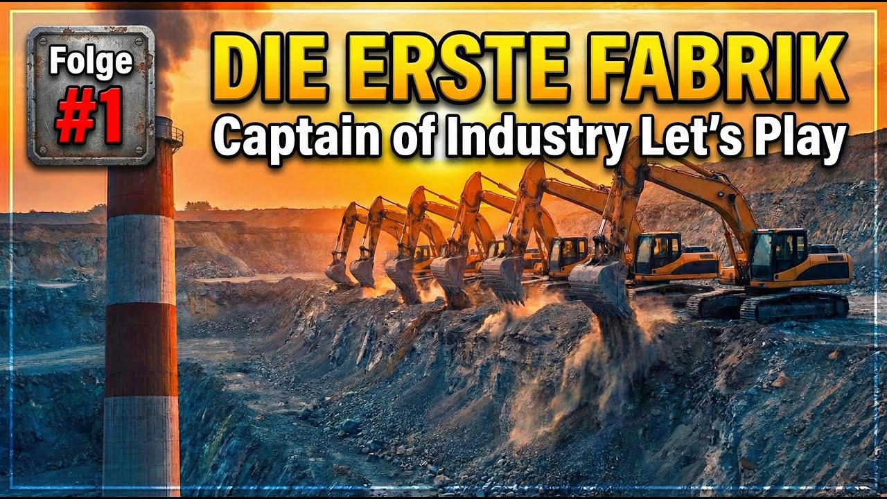 Vom ersten Bagger zur Mega-Fabrik! Captain of Industry #01