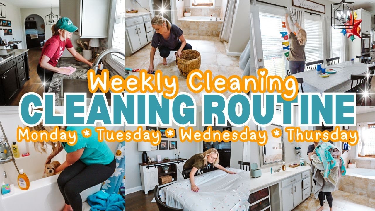 Satisfying Whole House Clean With Me 🧼 2025 Weekly Cleaning Routine & Motivation