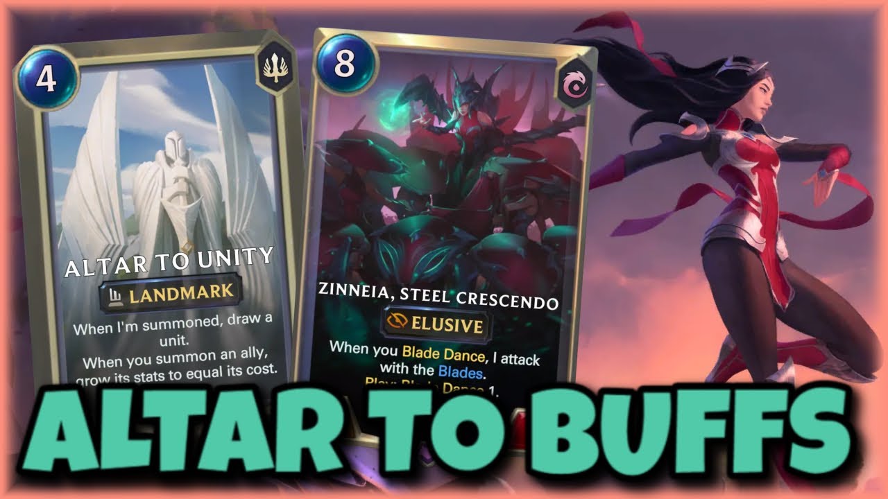 Using Altar To Unity To Get MASSIVE VALUE Off A Buffed Free Attack Unit! | Legends of Runeterra