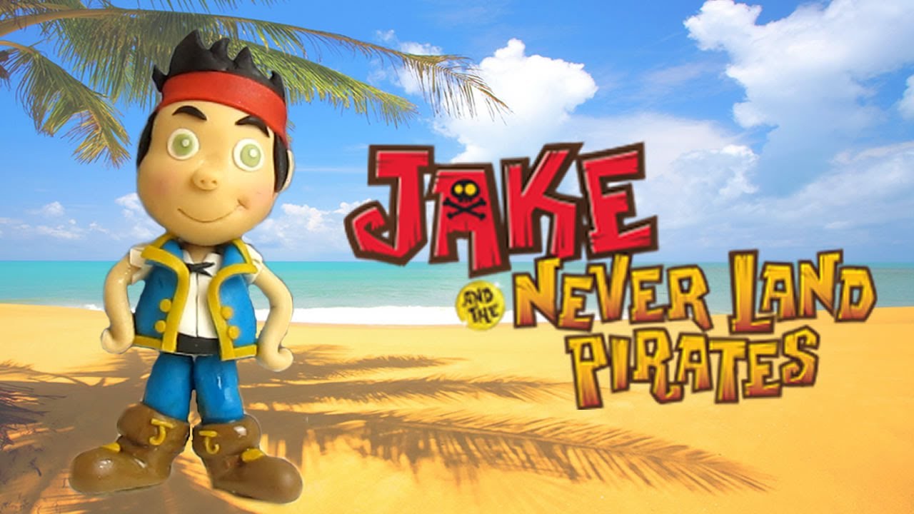 Fondant Jake and the Never Land Pirates Cake Topper - Jake e l'isola dei pirati che non c'è