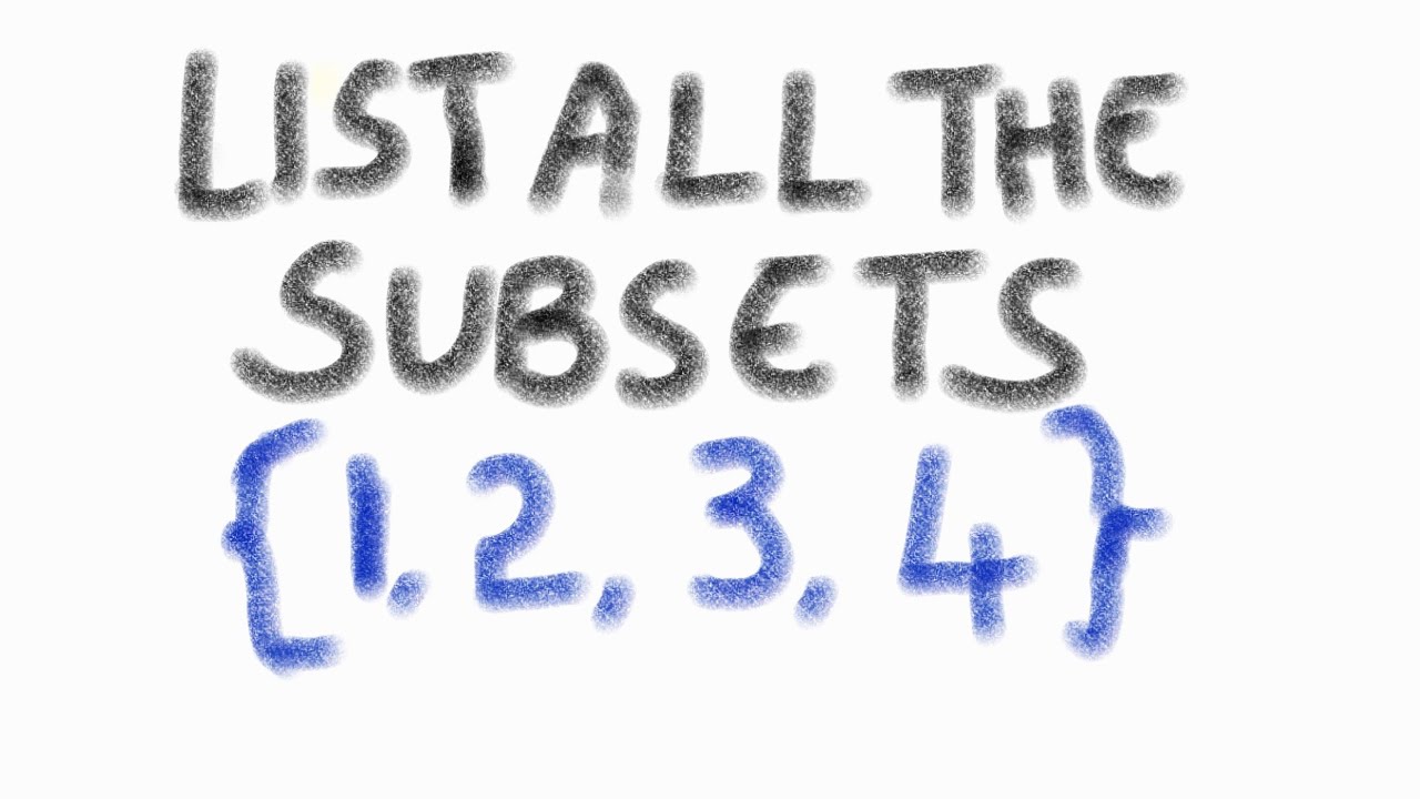 Перечислите все подмножества A= {1,2,3,4}
