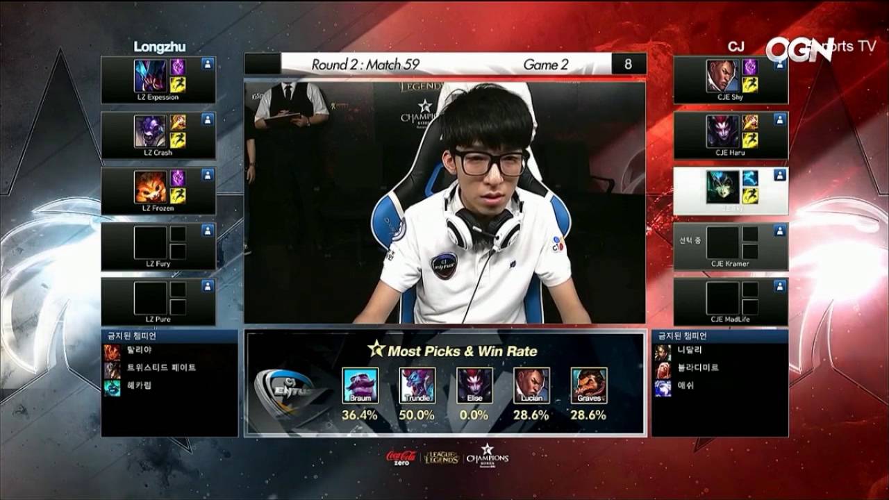 CJE Kramer pickando TEEMO sem querer! (LCK Summer 2016: CJ x LZ)
