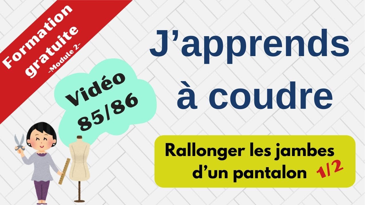 Allonger les jambes d'un pantalon (Faux ourlet envers)