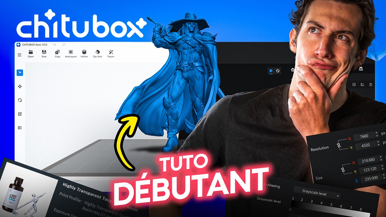 Débuter sur Chitubox !! Tuto FACILE et RAPIDE