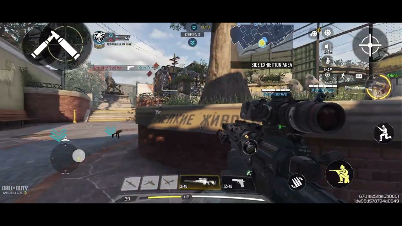 Playing sniper in cod