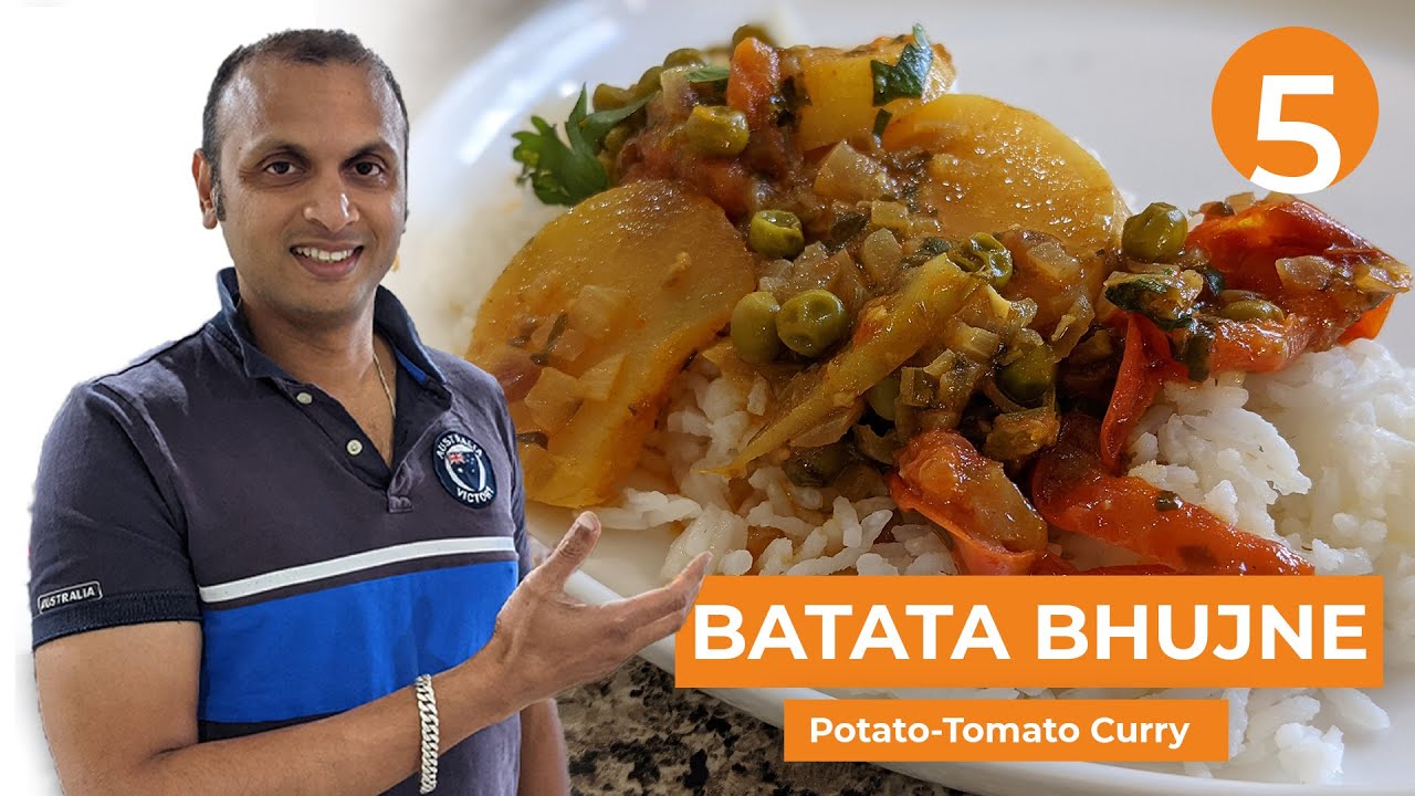 Learn to Cook-Basics #5 Potato & Tomato Curry|Batata Bhujna Recipe|Pathare Prabhu Style Potato Curry