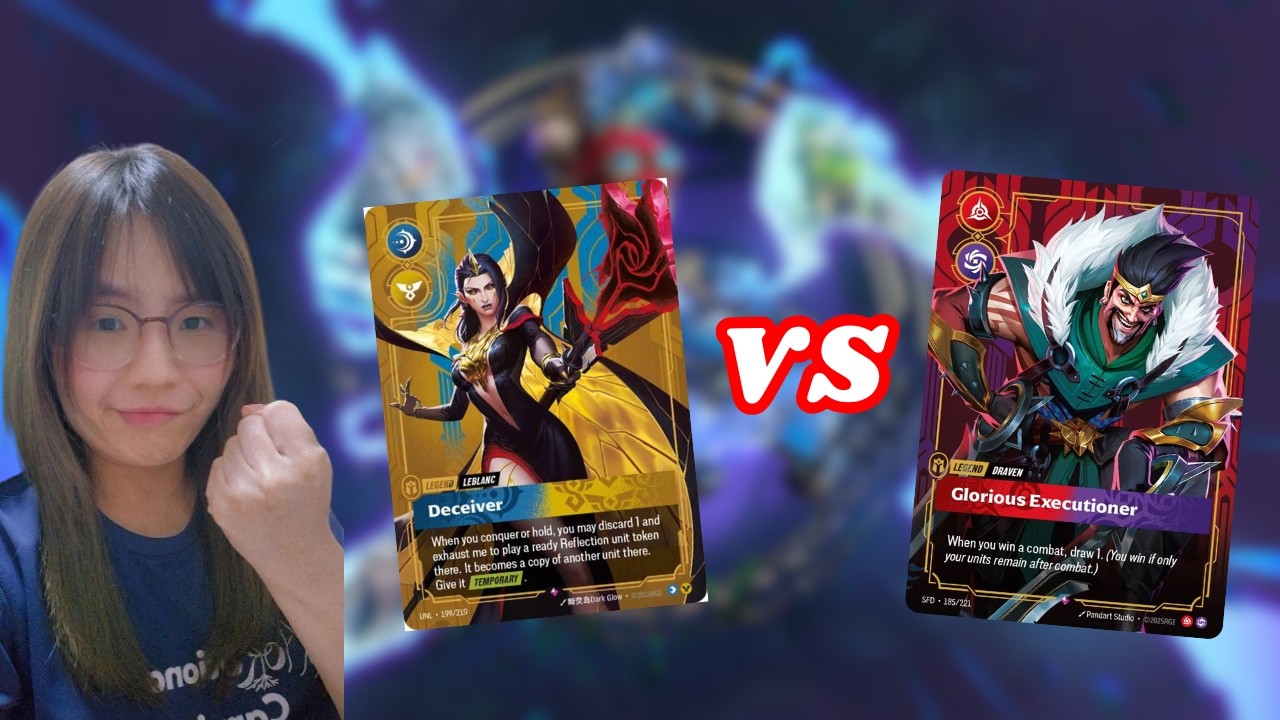 LeBlanc vs Draven Gameplay | Riftbound Set 3 Unleashed