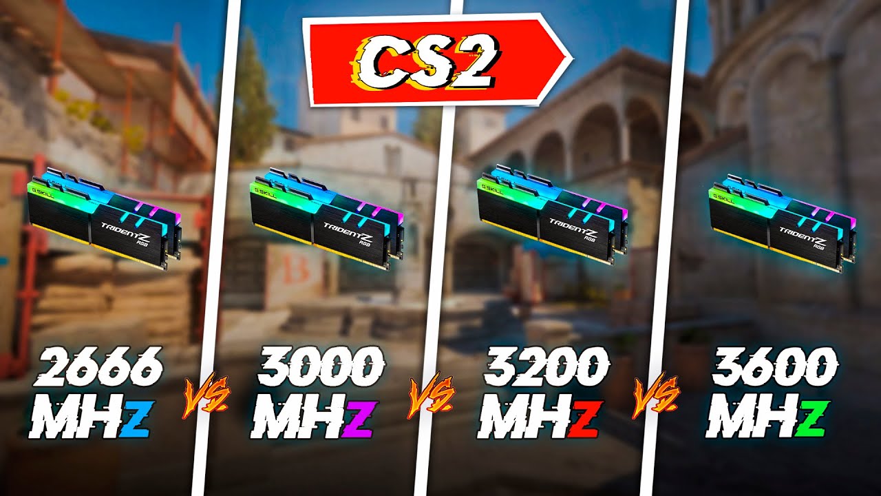 Counter Strike 2 : 2666MHz vs 3000MHz vs 3200MHz vs 3600MHz