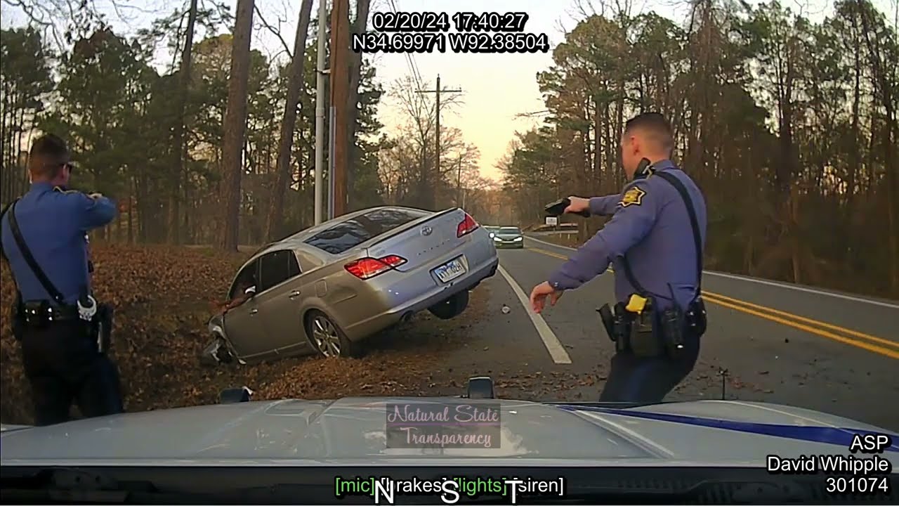 Pursuit/Crash Stagecoach Little Rock Pulaski Co Arkansas State Police Troop A Traffic Series Ep. 802