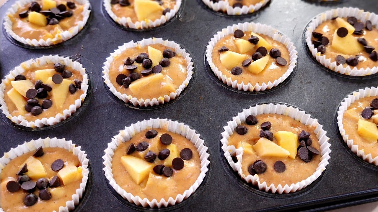 Perfect Apple Chocolate Chip Muffins 👌Soft, Moist & Irresistible