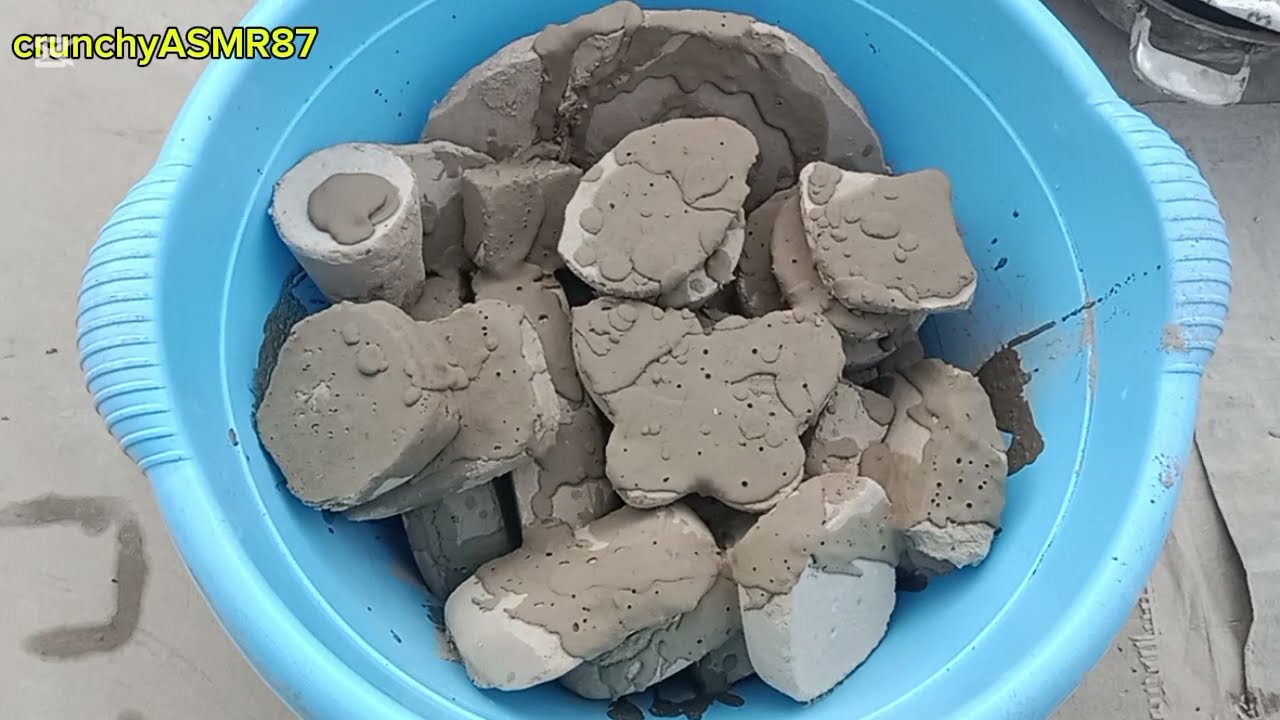 ASMR:soft Pure mud Paste pouring  Delicious mouth-watering  Crumbling Amazing