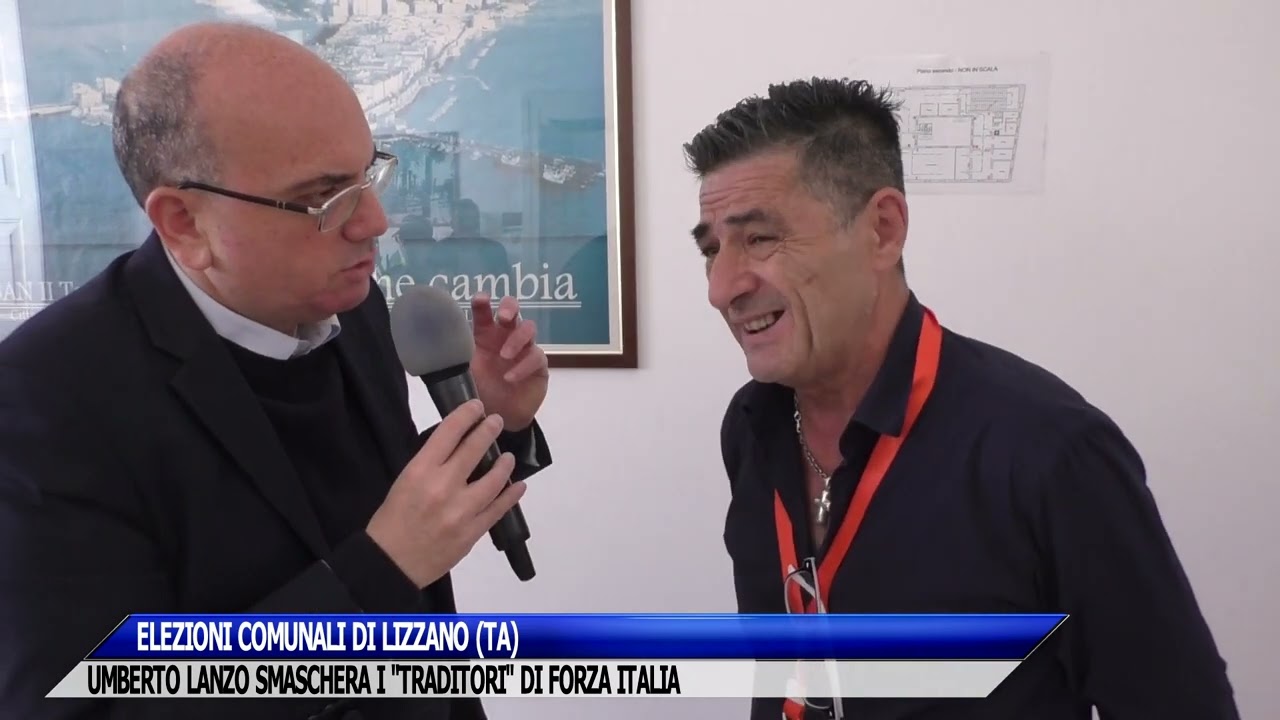 COMUNALI DI LIZZANO (TA): UMBERTO LANZO SMASCHERA I 