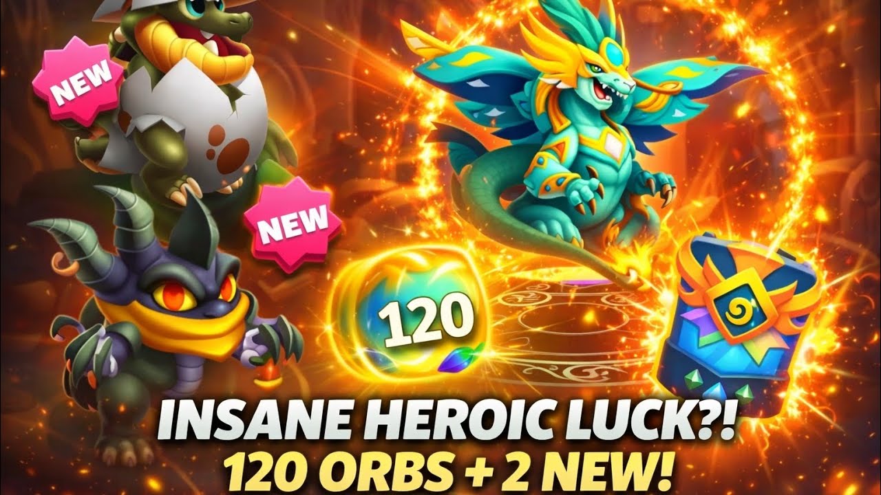 #941. INSANE Heroic Summon! 120 Orbs + 2 NEW Dragons?!