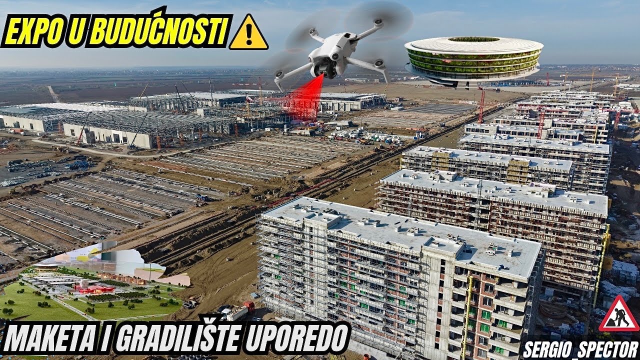 Beograd EXPO IZGRADNJA STADIONA I PRISTANIŠTA na reci Savi, Stanovi i NOVA Petlja, maketa #beograd
