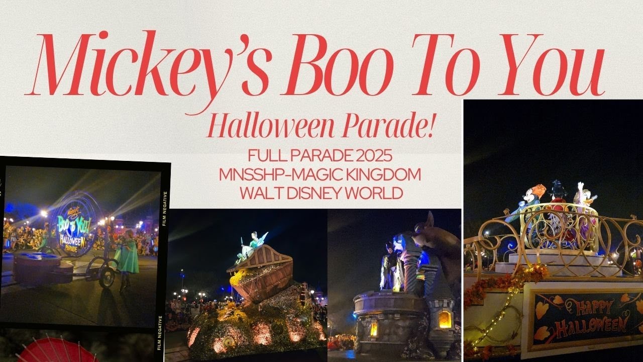 Mickey's Boo To You Halloween Parade! FULL Parade 2025! MNSSHP! Magic Kingdom Walt Disney World!