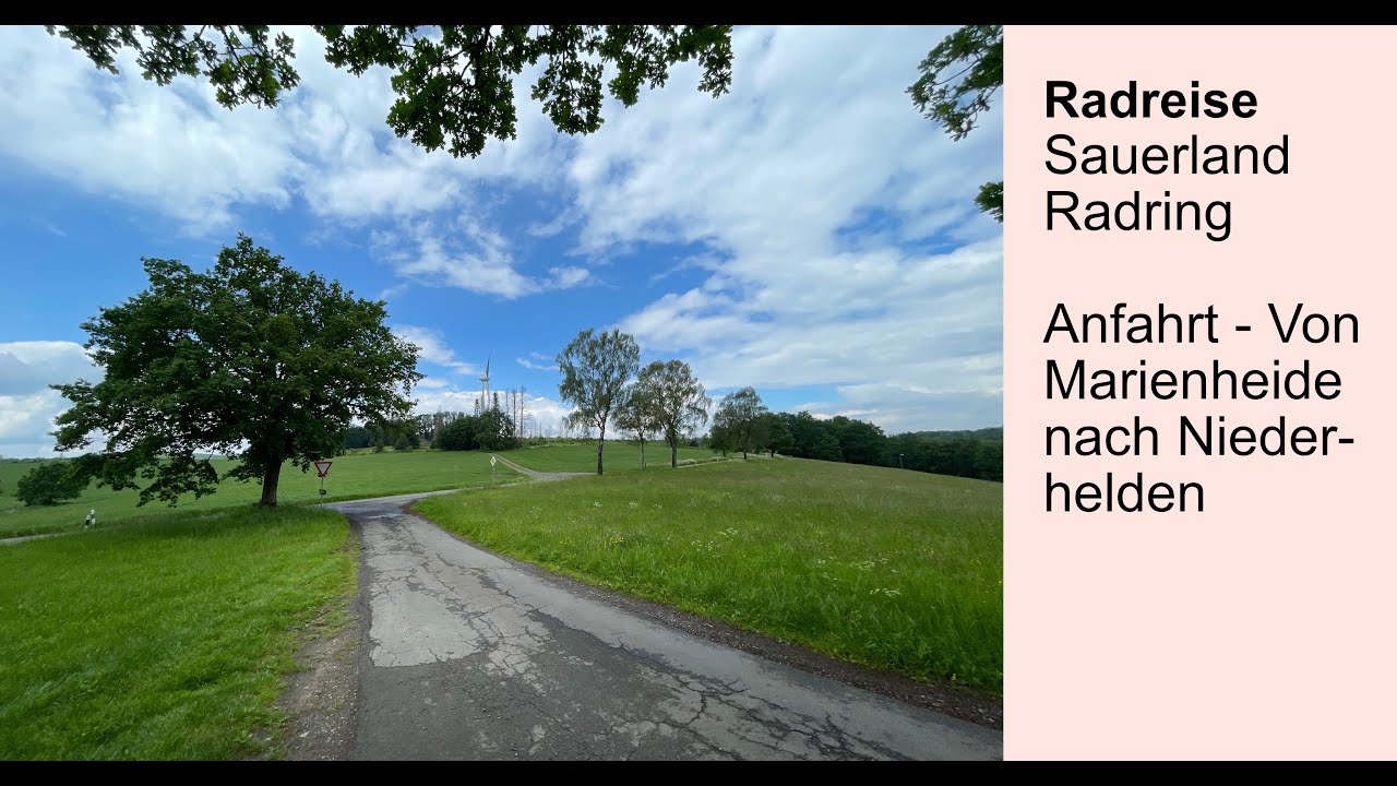 Anfahrt zum Sauerland Radring (Von Marienheide nach Attendorn Niederhelden) - Tag 1