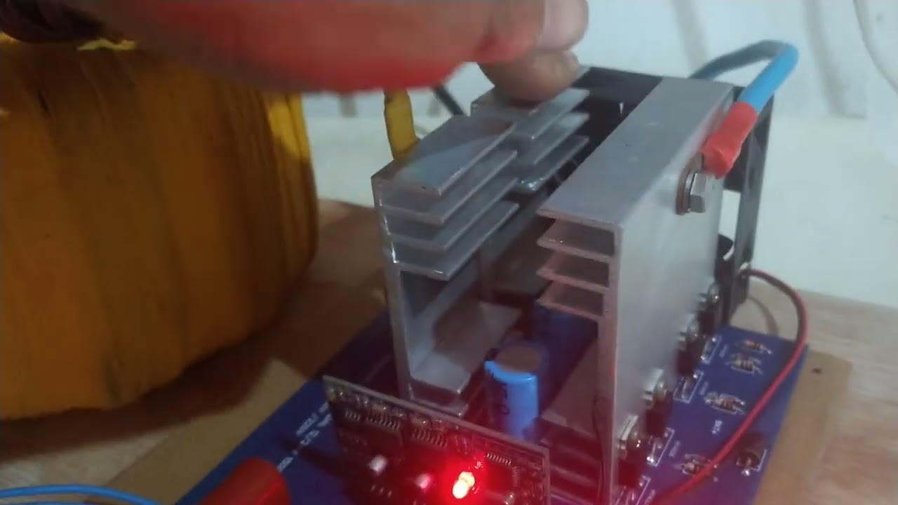 teste de fogo potência na placa  inversor de 8 mosfet