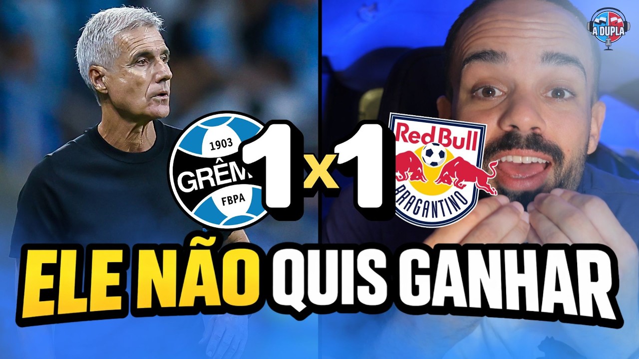 🔵⚫️ Grêmio 1x1 Red Bull Bragantino: Noite NÃO de Carlos Vinícius | Castro errou demais | Empate caro
