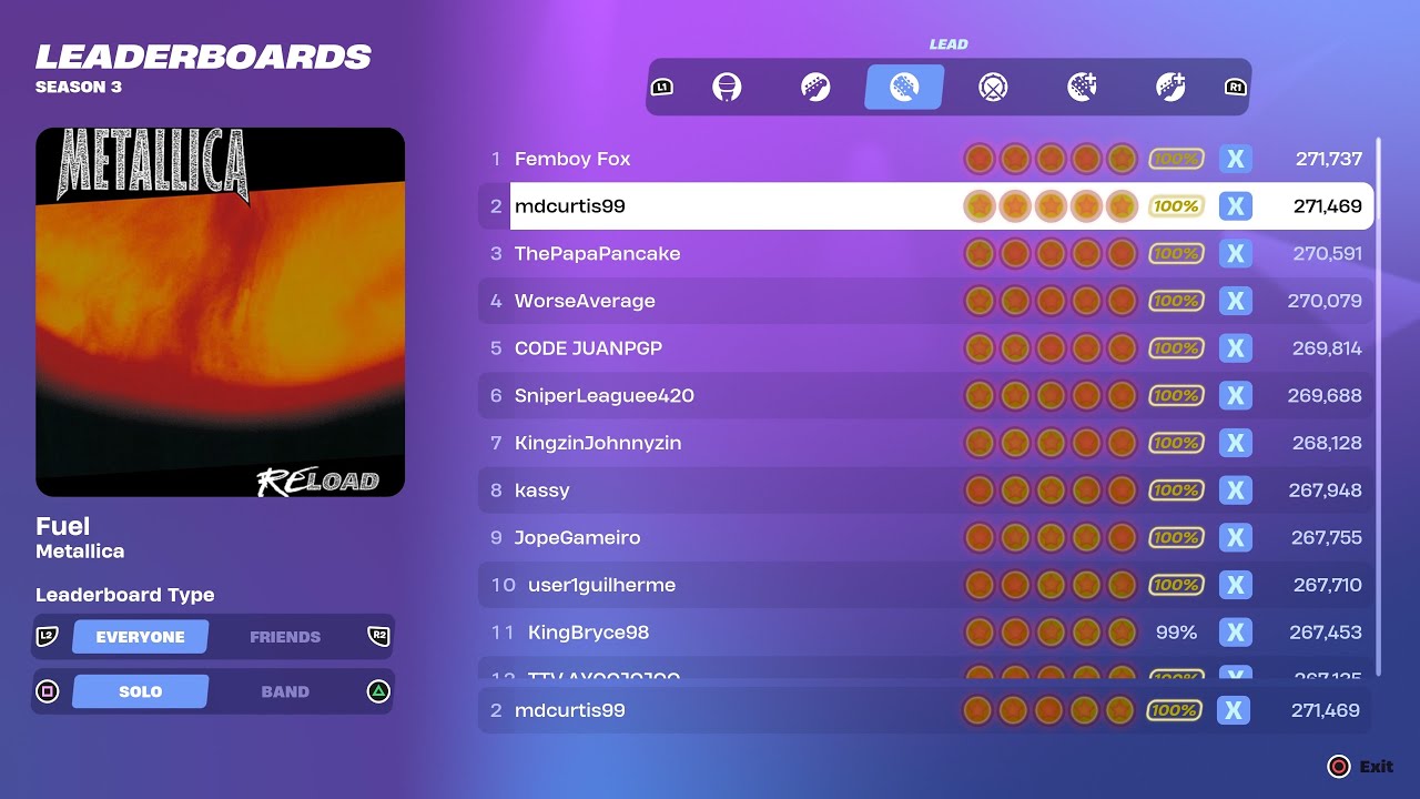 [Fortnite Festival S3] Fuel Expert Lead 100% FC