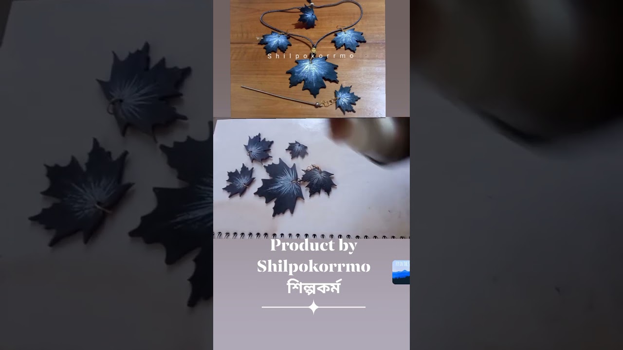 maple leaf wooden ornaments