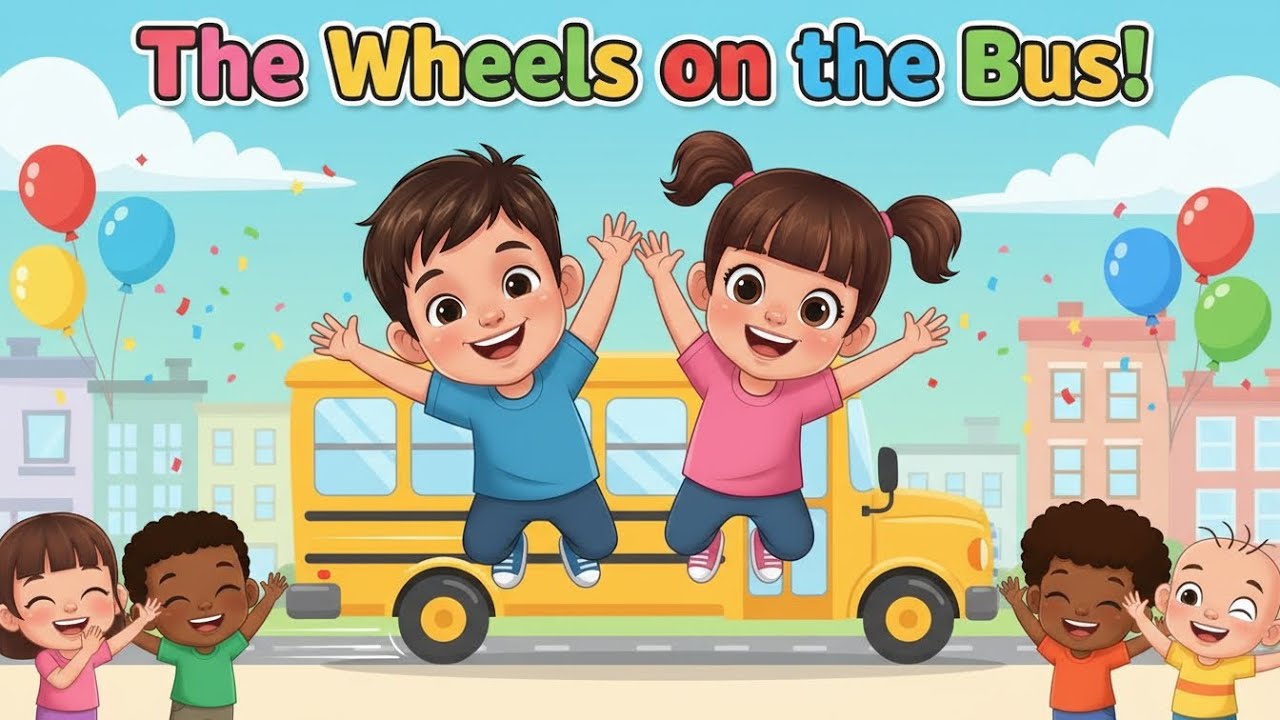THE WHEELS ON THE BUS GO ROUND 