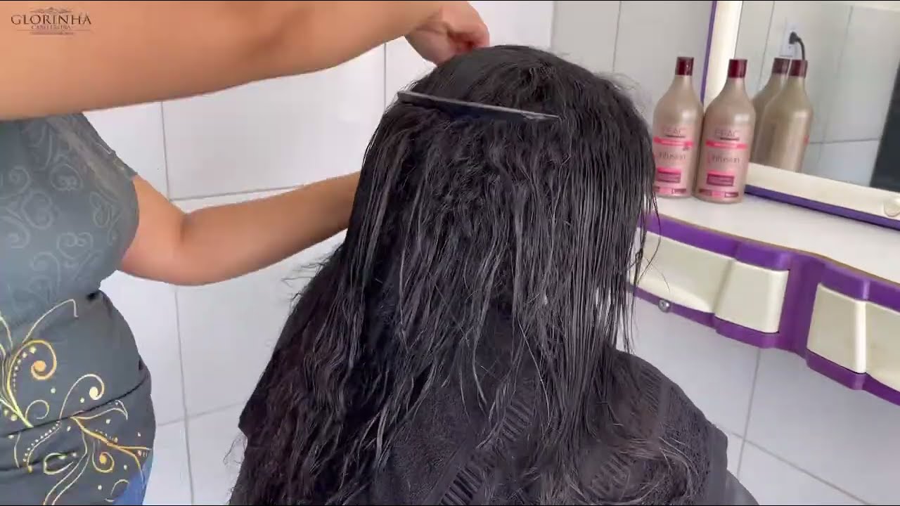 PROGRESSIVA EM UM CABELO MUITO GROSSO + Bônus TRATAMENTO PARA CABELOS MUITO RESSECADO
