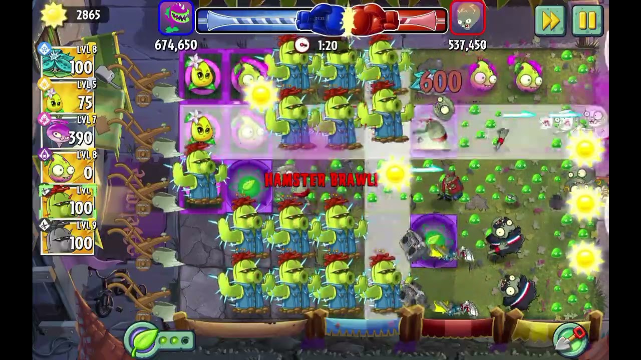 Plants vs Zombies Arena Fight 